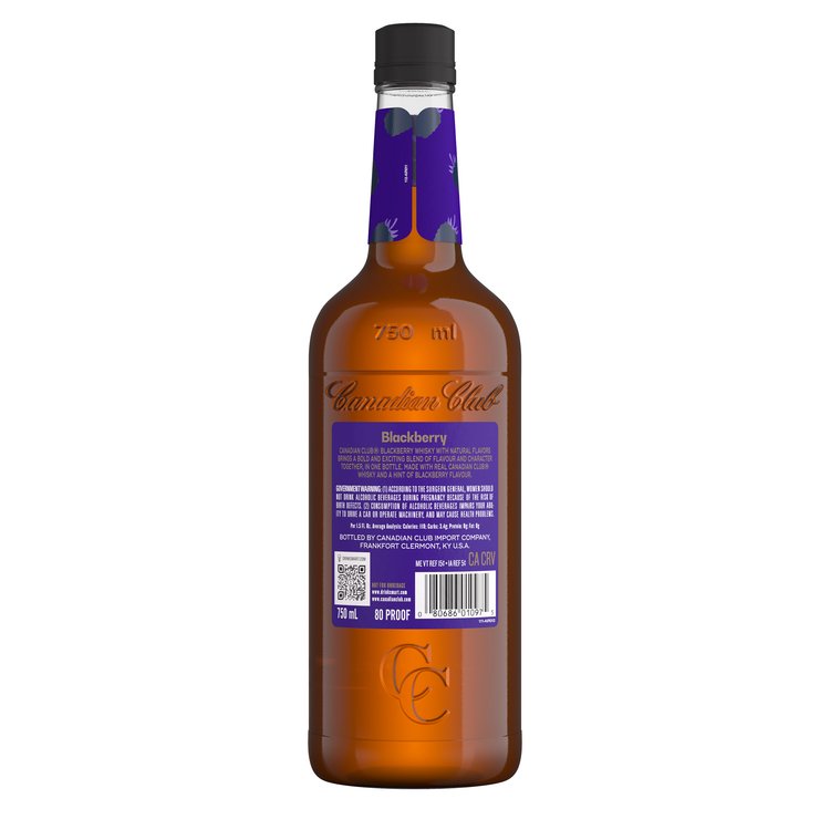 Canadian Club Blackberry Flavored Whisky 80 - 750ML
