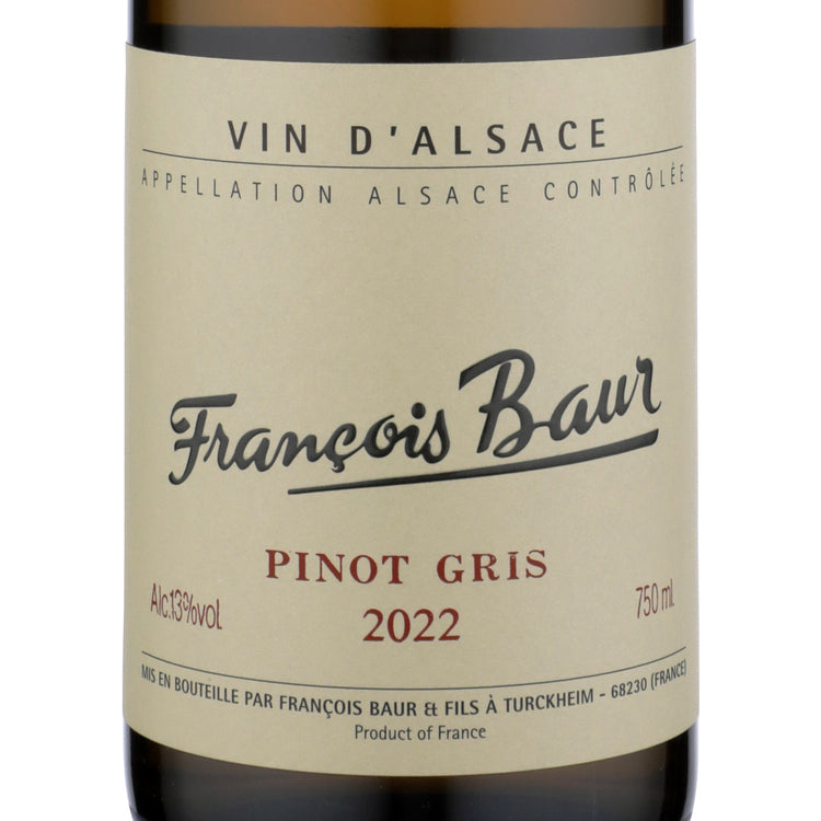 Francois Baur Pinot Gris Herrenweg Alsace 2022 - 750ML - Front Label