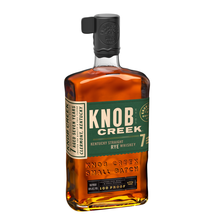Knob Creek Straight Rye Whiskey Small Batch 7 Yr 100 - 1.0L - Front Label
