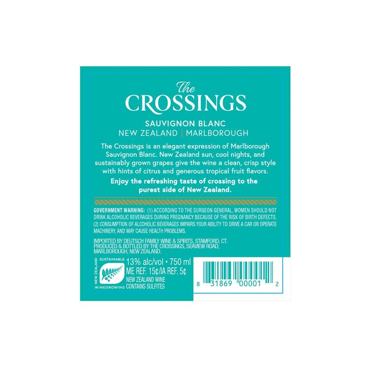 The Crossings Sauvignon Blanc Marlborough - 750ML