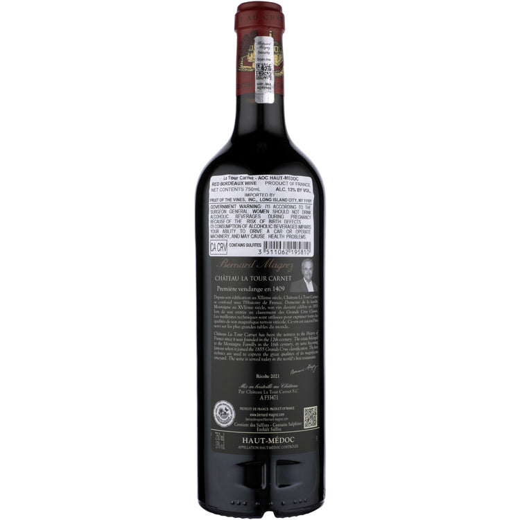 Chateau La Tour Carnet Haut Medoc 2021 Wood Box - 750ML