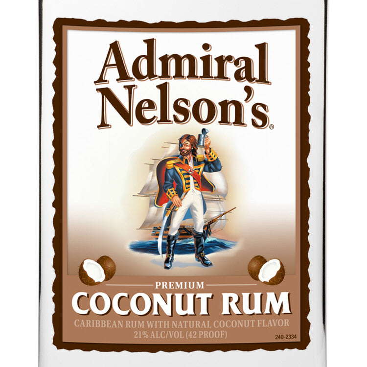 Admiral Nelson's Coconut Flavored Rum 42 - 1.75L - Front Label