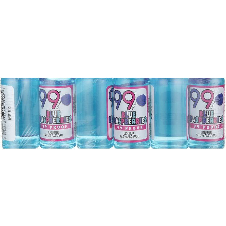 99 Brand Blue Raspberry Schnapps 99 - 50ML - Front Label