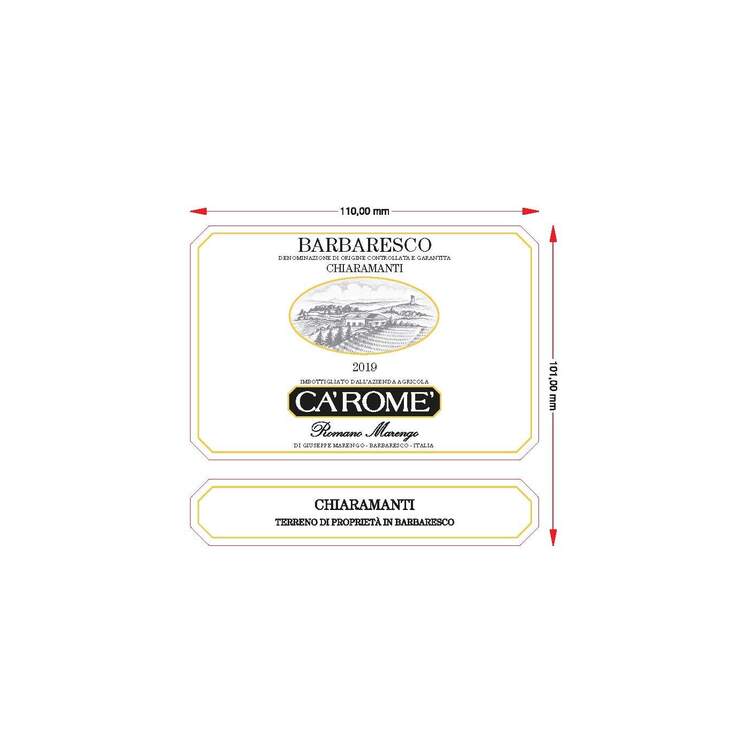 Ca'Rome' Barbaresco Sori Rio Sordo 2016 - 1.5L
