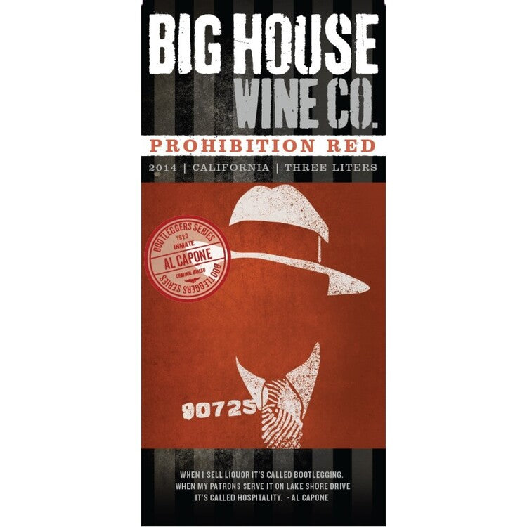 Big House Prohibition Red Al Capone Bootleggers Series California - 3.0L