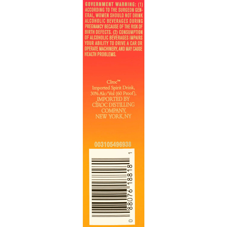 Ciroc Tropical Passion Flavored Vodka 60 - 1.75L
