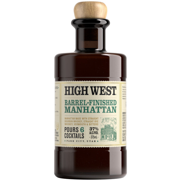 High West Manhattan Barrel Finished Whiskey Cocktail 74 - 375ML - Front Label
