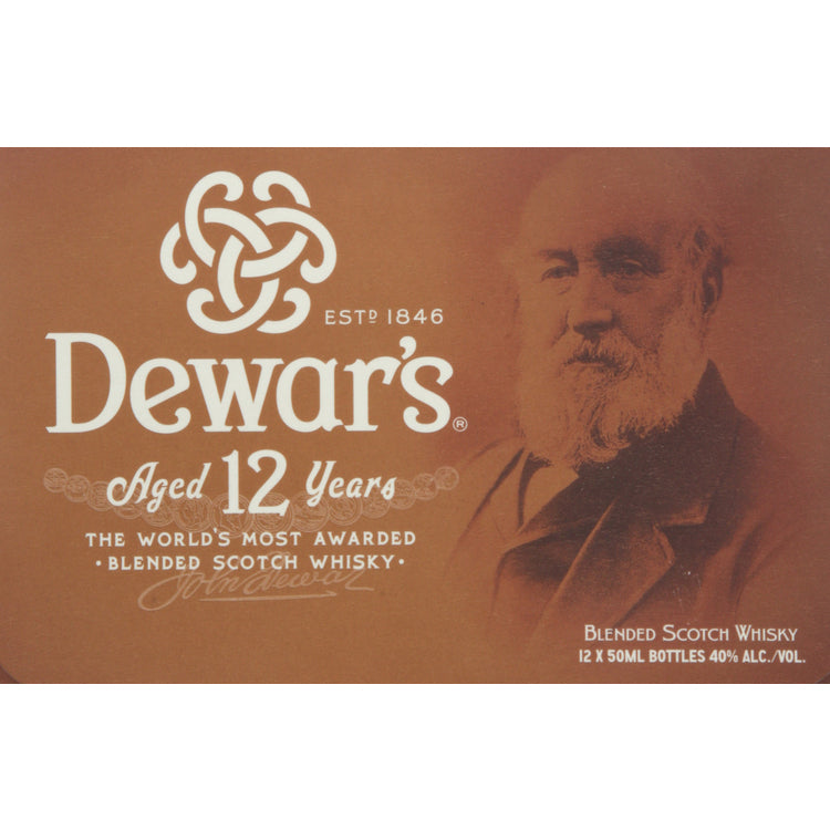 Dewar'S Blended Scotch Double Aged 1st Fill Bourbon Casks 12 Yr 80 - 50ML