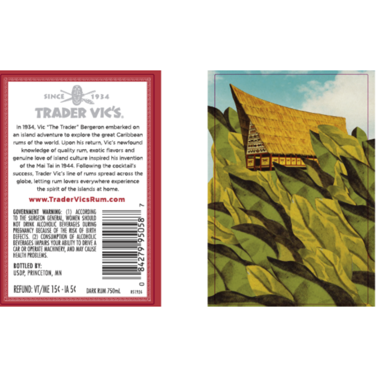 Trader Vic'S Dark Rum 80 - 750ML