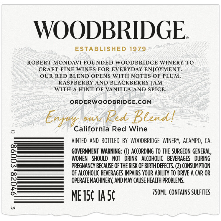 Woodbridge Red Blend California - 750ML