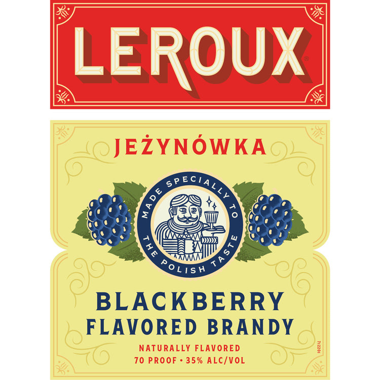 Leroux Blackberry Flavored Brandy Polish Style 70 - 750ML