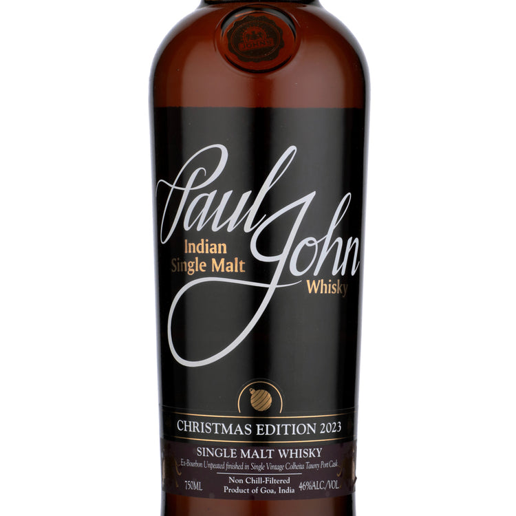 Paul John Single Malt Whisky Christmas Edition 2023 92 - 750ML - Front Label