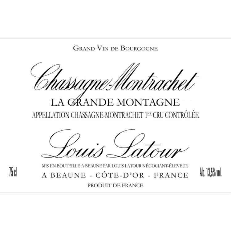 Louis Latour Chassagne Montrachet La Grande Montagne Premier Cru 2023 - 750ML