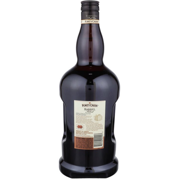 Forty Creek Canadian Whisky Barrel Select 80 - 1.75L - Back