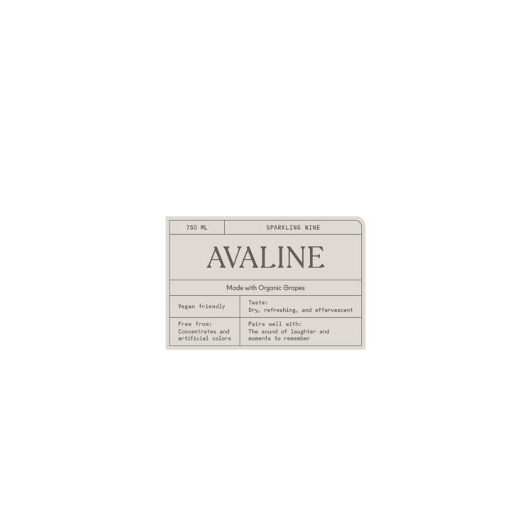 Avaline Sparkling Wine Spain Made With Organic Grapes - 750ML