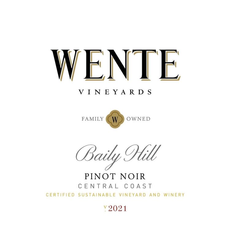 Wente Vineyards Pinot Noir Baily Hill Central Coast - 750ML