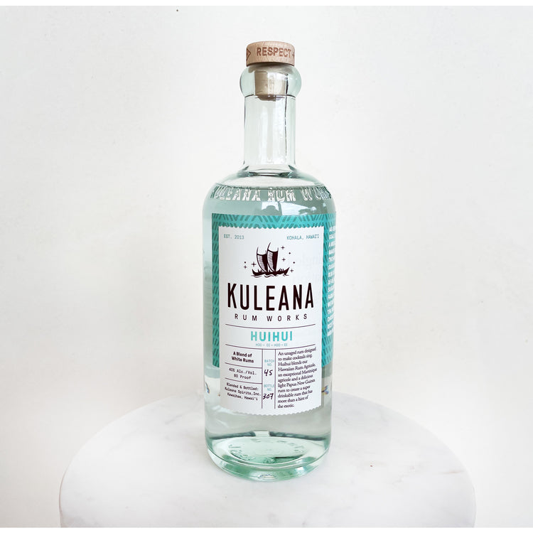 Kuleana Rum Works White Rum Huihui 80 - 750ML - Front