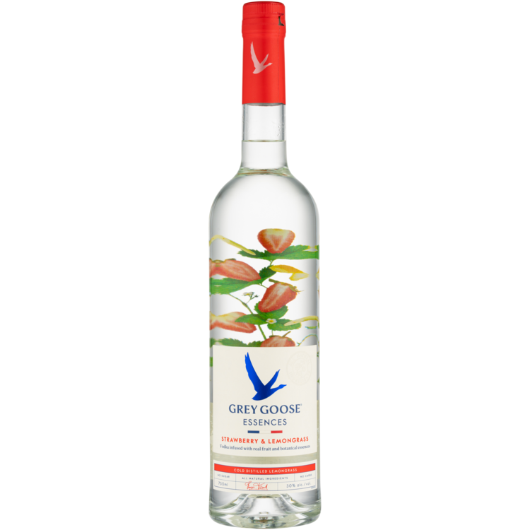 Grey Goose Strawberry & Lemongrass Flavored Vodka Essences 60 - 750ML
