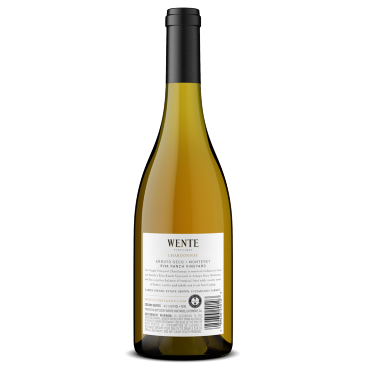 Wente Vineyards Chardonnay Riva Ranch Vineyard Arroyo Seco - 750ML