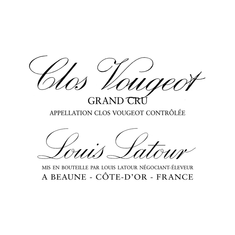 Louis Latour Clos De Vougeot Grand Cru 2020 Wood Box - 750ML - Front Label
