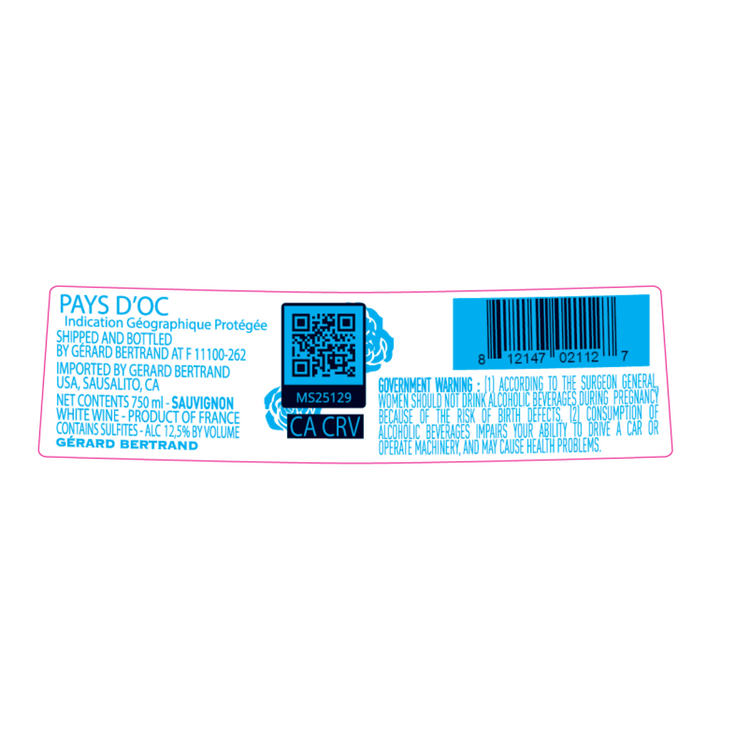 Gerard Bertrand Sauvignon Blanc Cote Des Roses Pays D'Oc 2023 - 750ML
