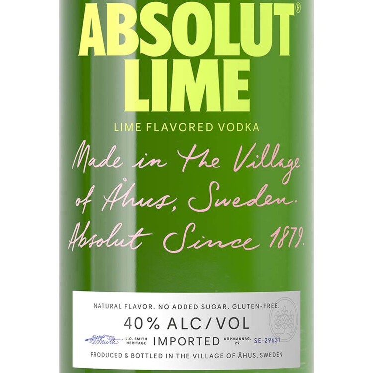Absolut Lime Flavored Vodka 80 - 1.0L