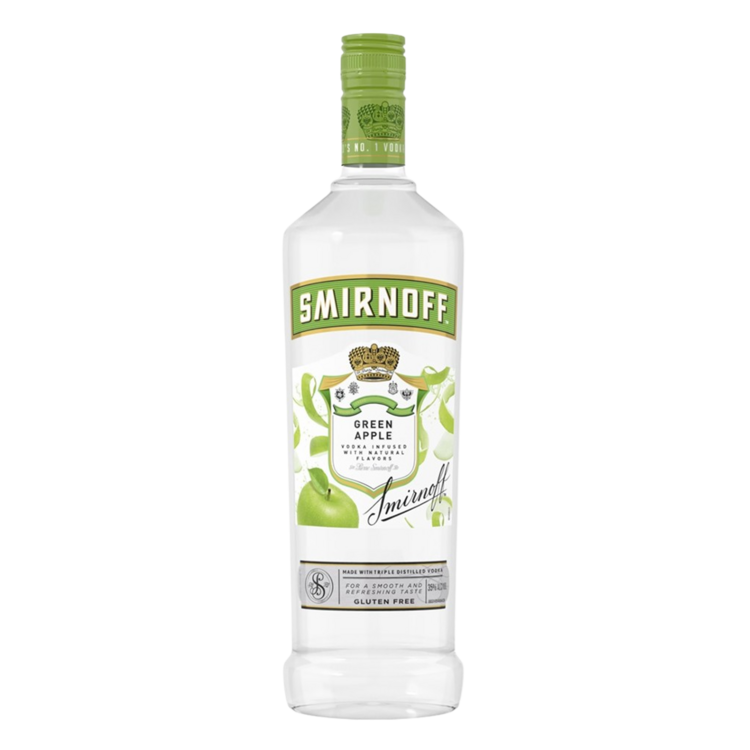 Smirnoff Apple Flavored Vodka Green Apple 60 - 1.0L
