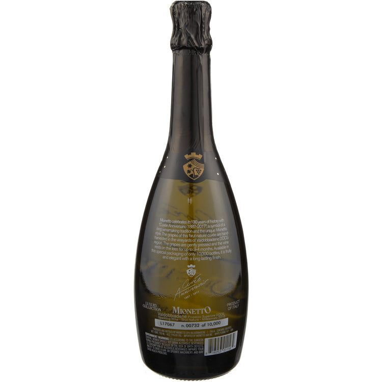 Mionetto Valdobbiadene Prosecco Superiore Brut Cuvee Anniversario Luxu - 750ML