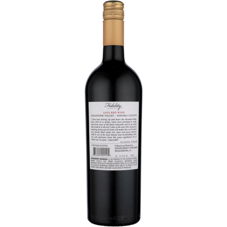 Fidelity Red Wine Alexander Valley 2022 - 750ML