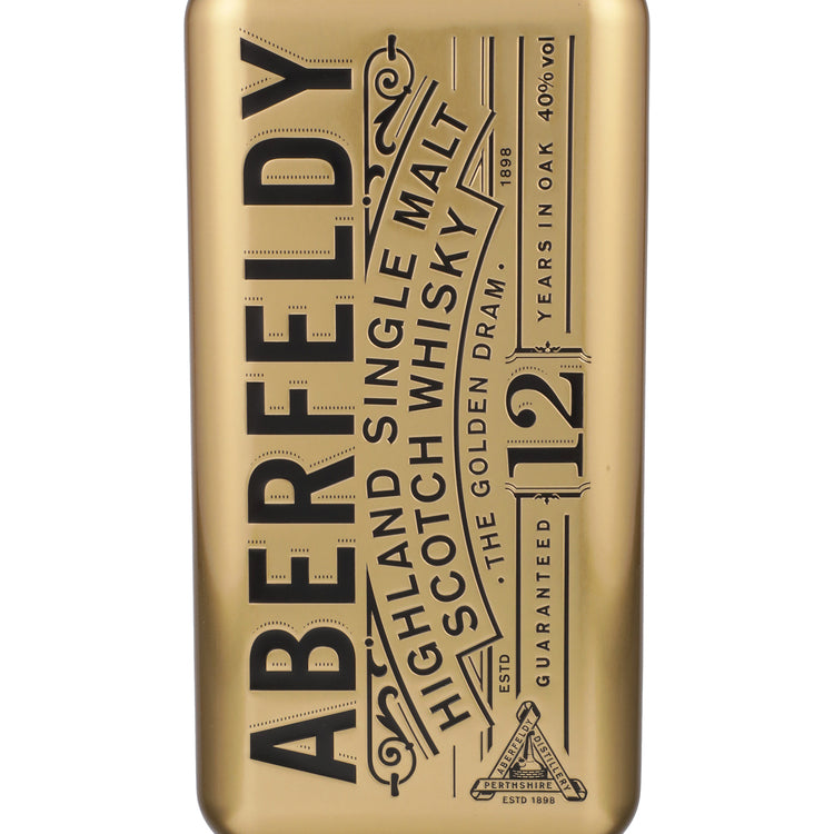 Aberfeldy Single Malt Scotch 12 Yr 80 W/ Gift Tin Box - 750ML