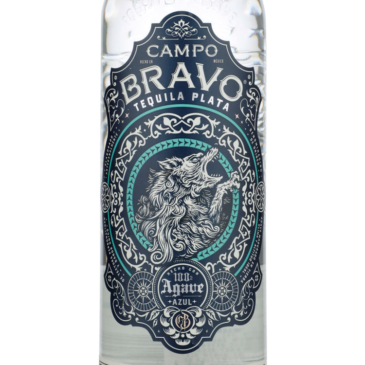 Campo Bravo Tequila Plata 80 - 750ML - Front Label