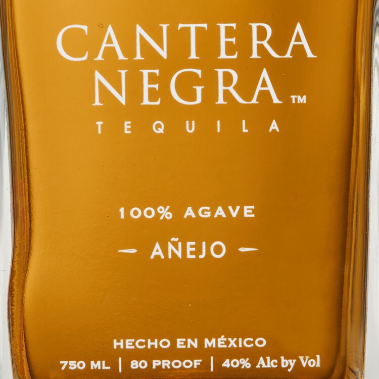 Cantera Negra Tequila Anejo 80 - 750ML - Front Label