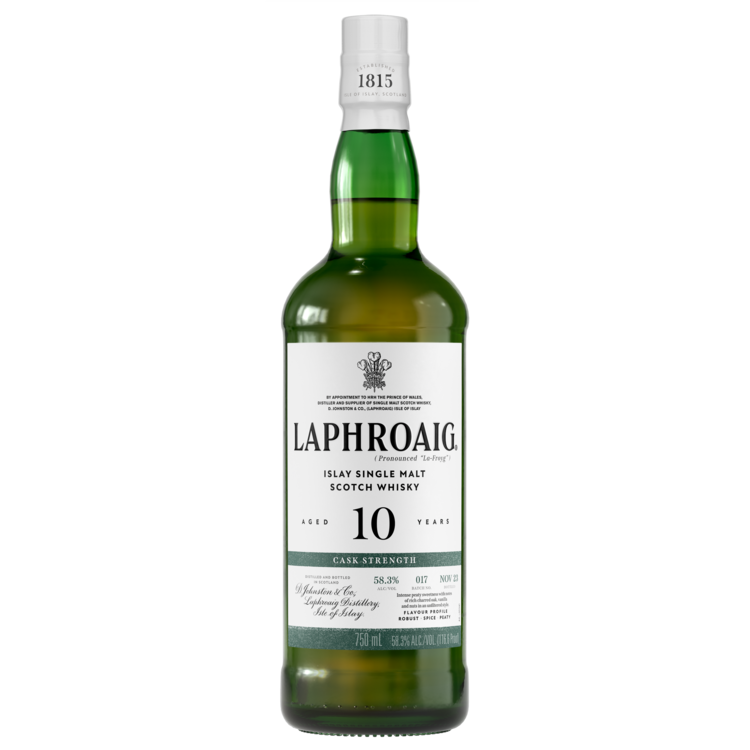 Laphroaig Single Malt Scotch Cask Strength Batch 017 10 Yr 116.6 - 750ML