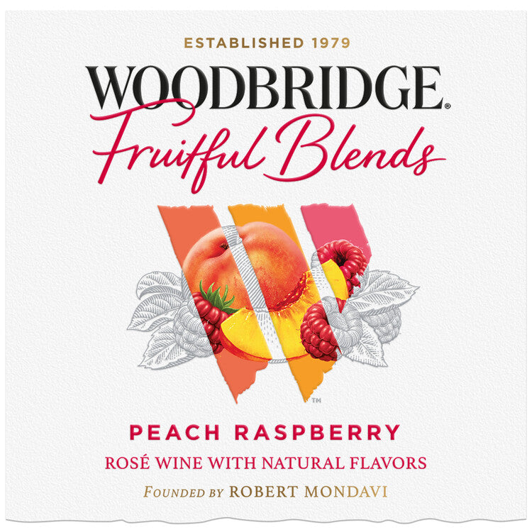 Woodbridge Fruitful Blends Peach Raspberry Rose - 750ML