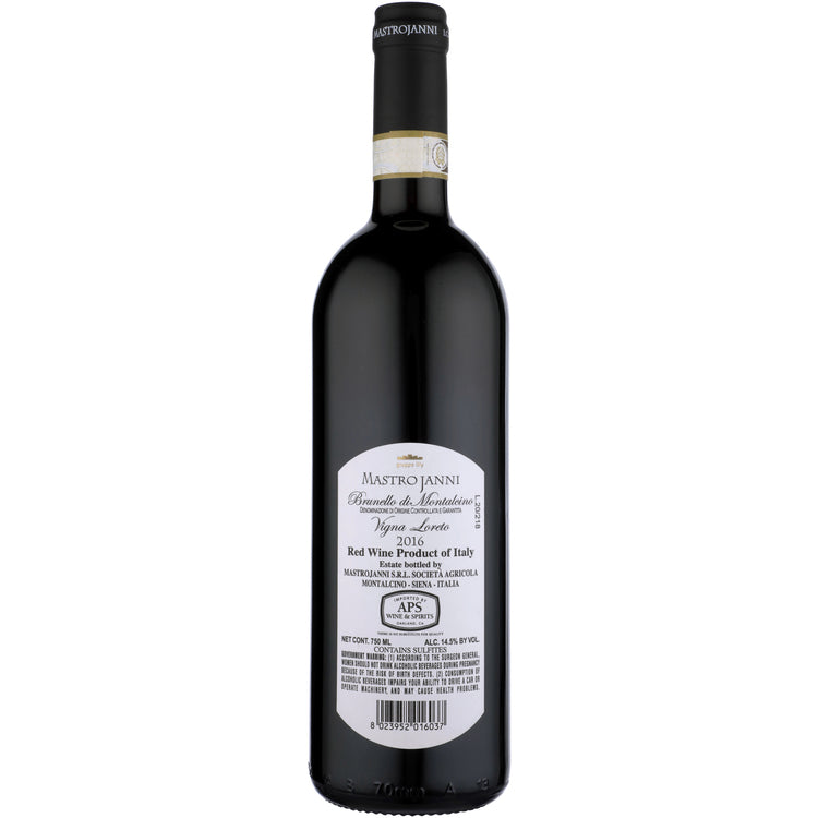 Mastrojanni Brunello Di Montalcino Vigna Loreto 2016 Wood Box - 750ML