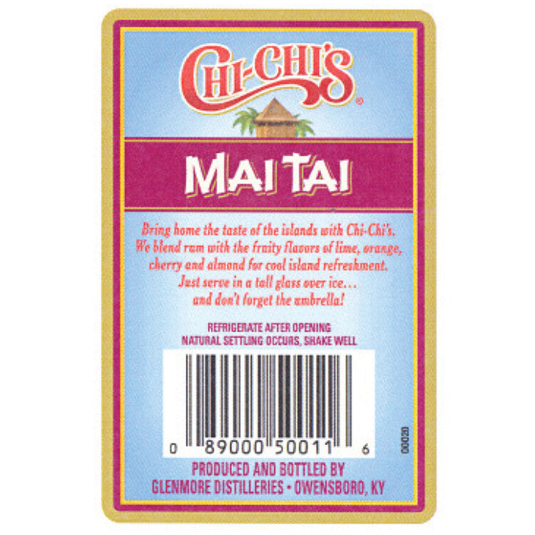 Chi-Chi's Mai Tai 20 - 1.75L - Back Label