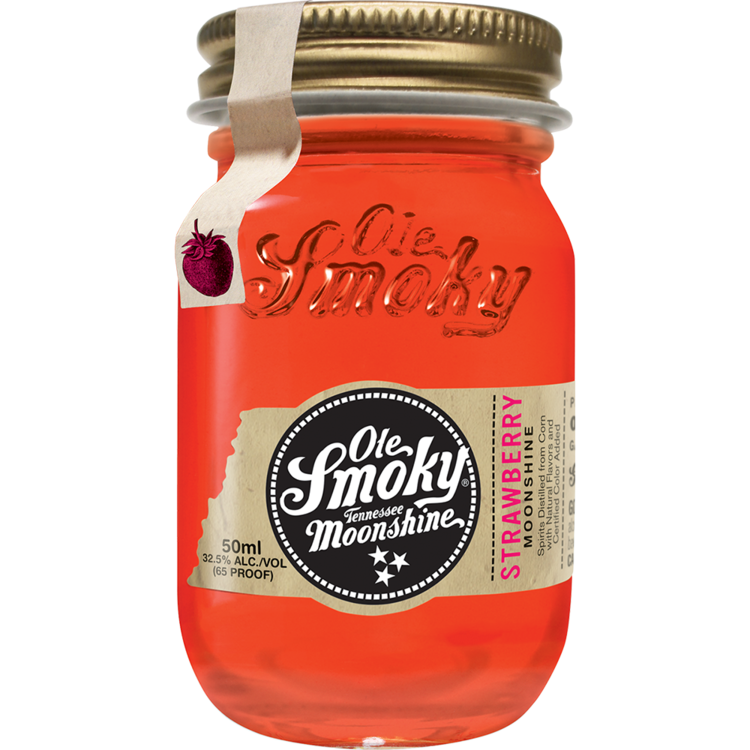Ole Smoky Strawberry Moonshine 65 - 50ML - Front