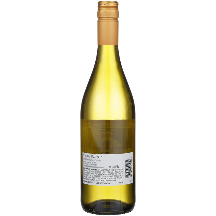 Vista Point Chardonnay American - 750ML - Back