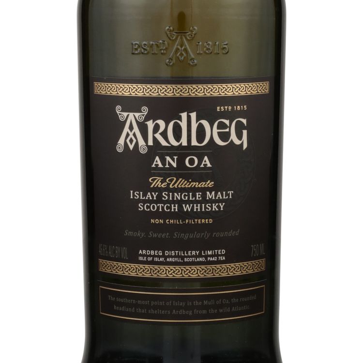 Ardbeg Single Malt Scotch An Oa 93.2 W/ Gift Box - 750ML - Front Label