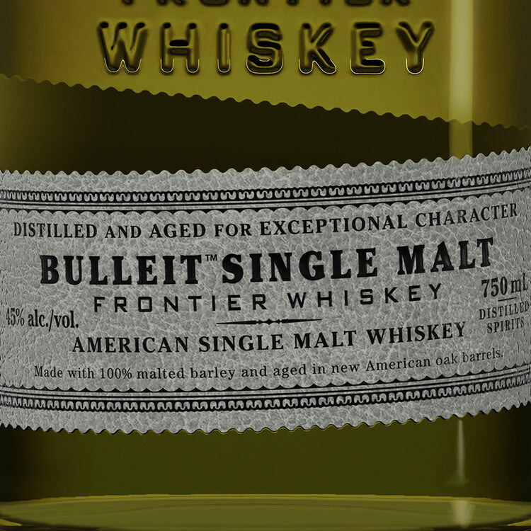 Bulleit Single Malt Whiskey Frontier Whiskey 90 - 750ML - Front Label
