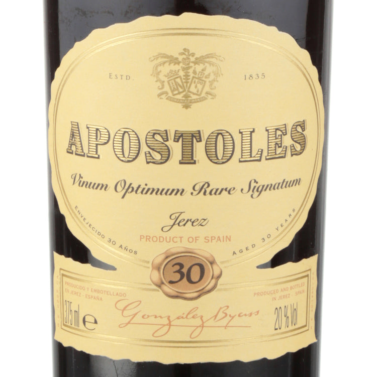Gonzalez Byass Sherry Apostoles Medium Vinum Optimum Rare Signatum 30 - 375ML - Front Label