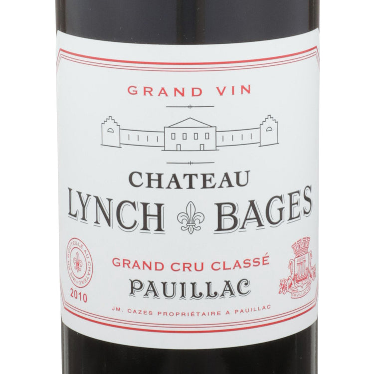 Chateau Lynch Bages Pauillac 2010 Wood Box - 750ML - Front Label