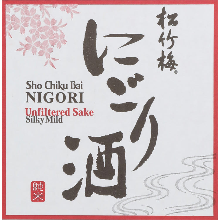 Sho Chiku Bai Junmai Nigori Sake - 375ML - Front Label
