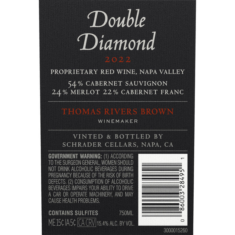 Double Diamond Proprietary Red Napa Valley 2022 - 750ML
