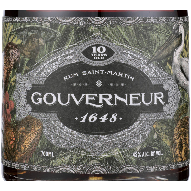 Gouverneur Gold Rum 1648 10 Yr 84 - 700ML - Front Label