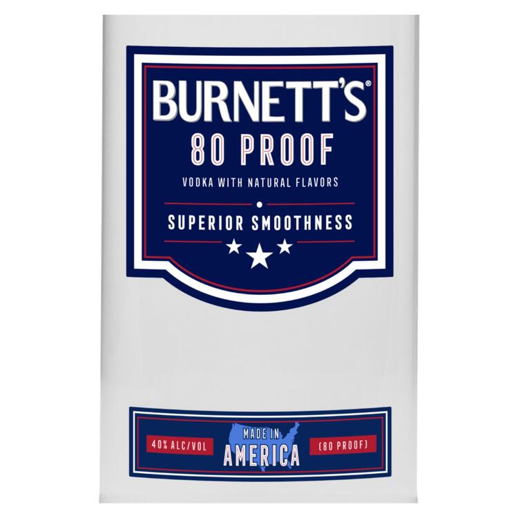 Burnett's Vodka 80 - 1.75L - Front Label