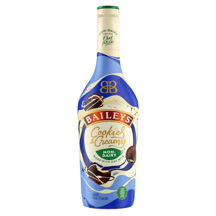 Baileys Cream Liqueur Cookie & Cream Non-Dairy Made With Oat Milk 34 - 750ML