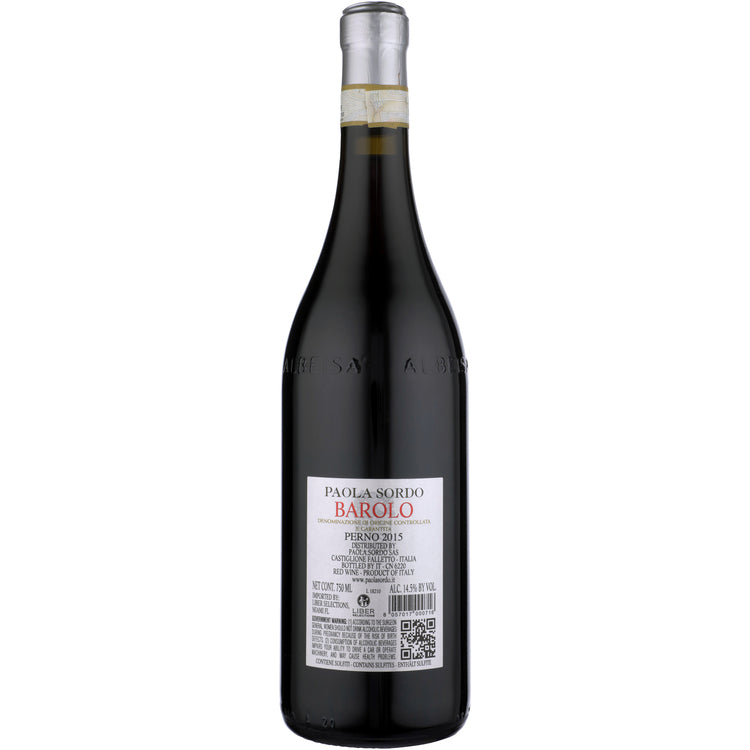 Paola Sordo Barolo Perno 2015 - 750ML