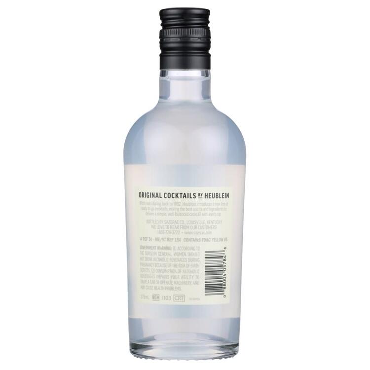 Heublein Tequila Corazon Margarita Cocktail 40 - 375ML - Back