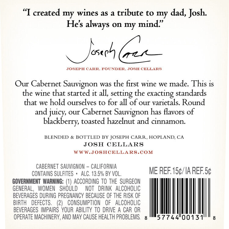 Josh Cellars Cabernet Sauvignon California - 750ML